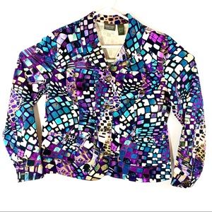 Additions By Chico’s Button Down Jacket Size 1